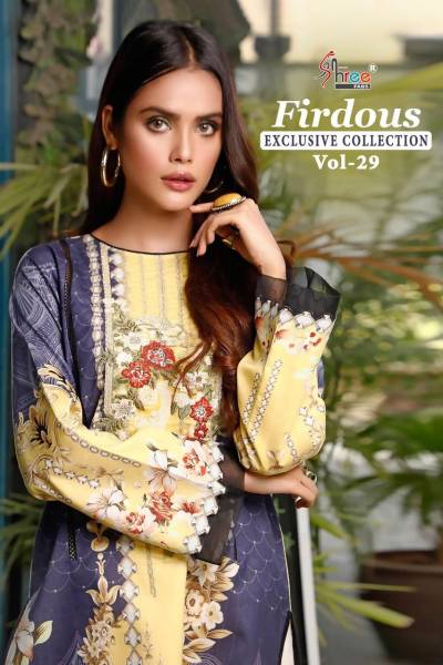 Firdous Exclusive Collection Vol 29 By Shree Fab Cotton Salwar Kameeez Collection